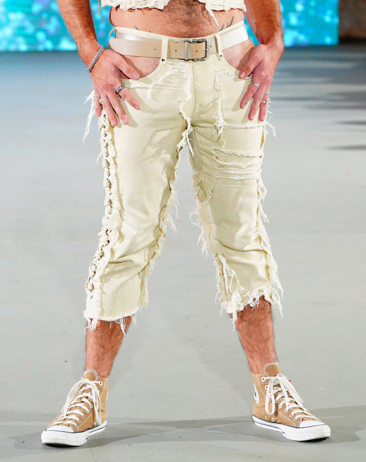 Upena Lace Up Denim Pants
