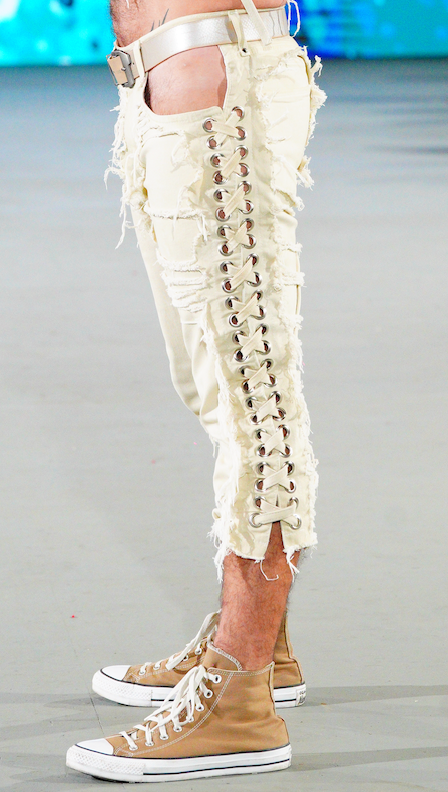 Upena Lace Up Denim Pants