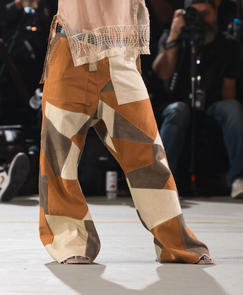 Upena Color Blocked Denim Pants